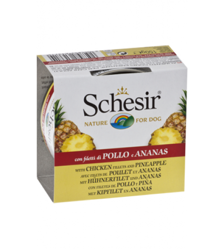 Schesir Cão Filete de Frango com Ananas em Gelatina 150GR